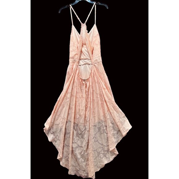 Rue 21 - Women's Summer Sleeveless High Low Hem Ruffle Floral Dress - Pink - 1X - Picture 2 of 16